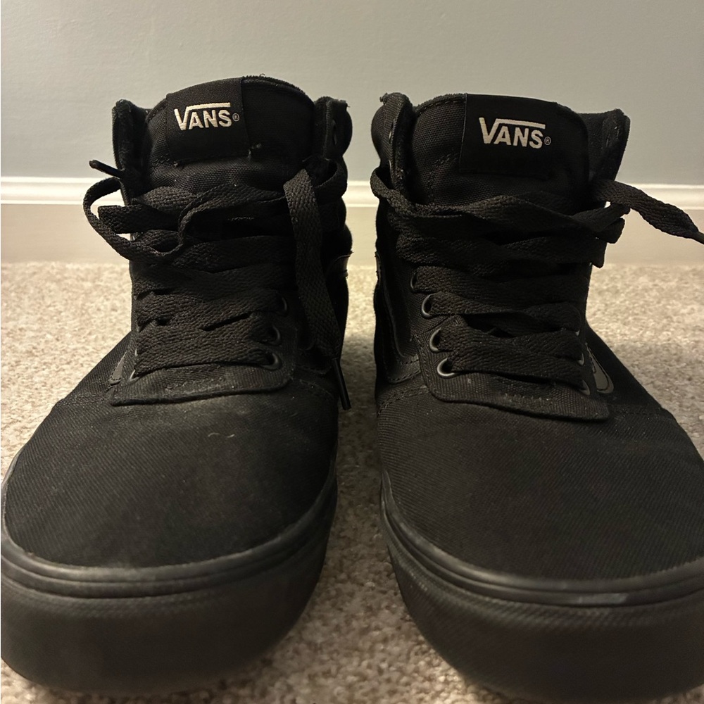 Vans Men's All-Black High-Top Sneakers